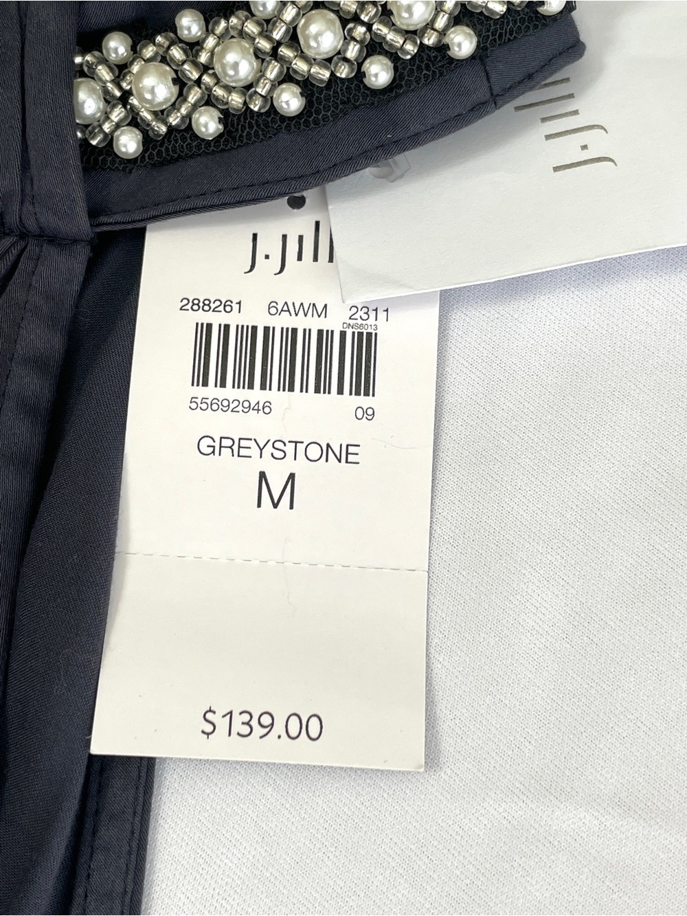 J.Jill Embellished Halter-Neck Dress Greystone M 100% Lenzing - Picture 6 of 16